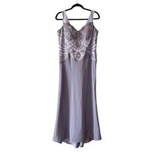 Montage by Mon Cheri Heavily Beaded Sequin Dress